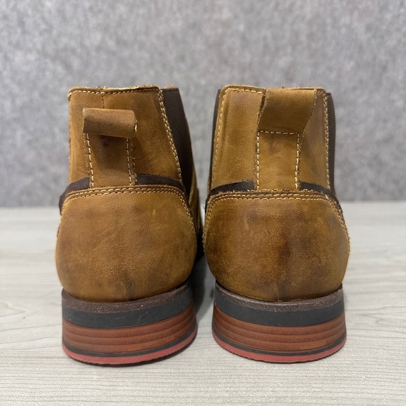 Steve‎ Madden Murdock MURD01M1 Mens Sz 10.5 Tan Leather Cap Toe Lace Up Boots main image 6